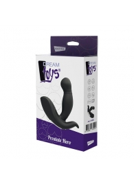 Черный вибромассажер простаты PROSTATE HERO - Dream Toys - в Иркутске купить с доставкой