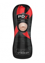 Мастурбатор-ротик Vibrating Oral Stroker - Pipedream - в Иркутске купить с доставкой