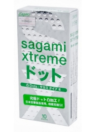 Презервативы Sagami Xtreme Type-E с точками - 10 шт. - Sagami - купить с доставкой в Иркутске