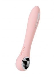 Розовый силиконовый вибратор с электростимуляцией GALVANI VIBE - 21 см. - ToyFa - купить с доставкой в Иркутске