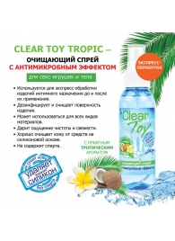 Очищающий спрей для игрушек CLEAR TOY Tropic - 100 мл. - Биоритм - купить с доставкой в Иркутске