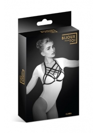 Черная упряжь на грудь Clara - Bijoux Pour Toi - купить с доставкой в Иркутске