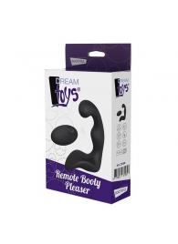 Черный вибромассажер простаты REMOTE BOOTY PLEASER - Dream Toys - в Иркутске купить с доставкой