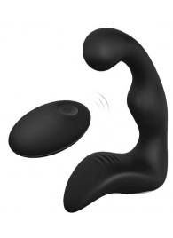 Черный вибромассажер простаты REMOTE BOOTY PLEASER - Dream Toys - в Иркутске купить с доставкой