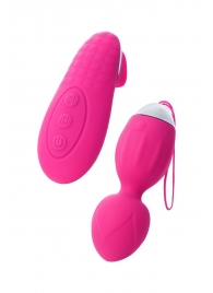 Розовые виброшарики TELLA с пультом-стимулятором - ToyFa в Иркутске Розовые виброшарики TELLA с пультом-стимулятором - ToyFa