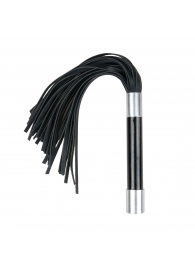 Черная плеть Easytoys Flogger With Metal Grip - 38 см. - Easy toys - купить с доставкой в Иркутске