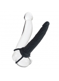 Насадка на пенис Silicone Love Rider Dual Penetrator для двойного проникновения - 14 см. - California Exotic Novelties - в Иркутске купить с доставкой