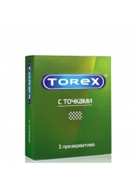 Текстурированные презервативы Torex  С точками  - 3 шт. - Torex - купить с доставкой в Иркутске