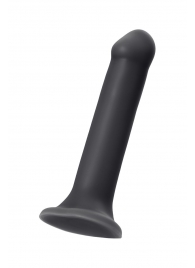 Черный фаллос на присоске Silicone Bendable Dildo XL - 20 см. - Strap-on-me - купить с доставкой в Иркутске