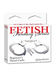 Металлические наручники Beginner s Metal Cuffs - Pipedream - купить с доставкой в Иркутске