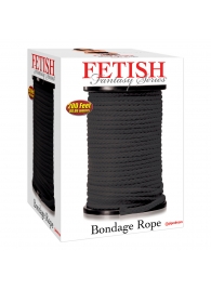 Черная веревка для связывания Bondage Rope - 60,9 м. - Pipedream - купить с доставкой в Иркутске