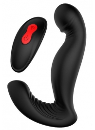 Черный вибромассажер простаты SWIRLING P-PLEASER - Dream Toys - в Иркутске купить с доставкой