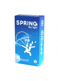 Ультратонкие презервативы SPRING SKY LIGHT - 12 шт. - SPRING - купить с доставкой в Иркутске