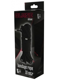 Черная веревка для бондажа BONDAGE ROPE - 10 м. - Dream Toys - купить с доставкой в Иркутске