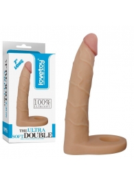 Телесная насадка-фаллоимитатор для двойного проникновения - 17 см. - Lovetoy - купить с доставкой в Иркутске