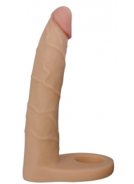 Телесная насадка-фаллоимитатор для двойного проникновения - 17 см. - Lovetoy - купить с доставкой в Иркутске