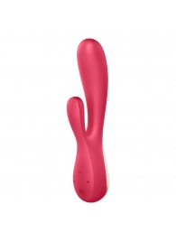 Красный вибратор-кролик Satisfyer Mono Flex с управлением через приложение - 20,4 см. - Satisfyer