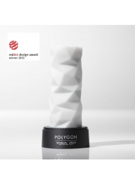 Белый 3D мастурбатор POLYGON - Tenga - в Иркутске купить с доставкой