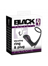 Черное эрекционное кольцо с анальной вибропробкой Vibrating Ring   Plug - Orion - в Иркутске купить с доставкой
