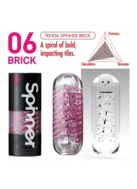 Мастурбатор SPINNER Brick - Tenga - в Иркутске купить с доставкой