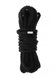 Черная веревка для шибари DELUXE BONDAGE ROPE - 5 м. - Dream Toys - купить с доставкой в Иркутске