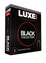 Черные презервативы LUXE Royal Black Collection - 3 шт. - Luxe - купить с доставкой в Иркутске