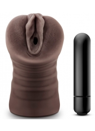 Коричневый мастурбатор-вагина Hot Chocolate Brianna - Blush Novelties - в Иркутске купить с доставкой