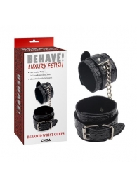 Черные наручники Be good Wrist Cuffs - Chisa - купить с доставкой в Иркутске