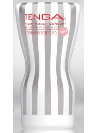 Мастурбатор TENGA Squeeze Tube Cup Soft - Tenga - в Иркутске купить с доставкой