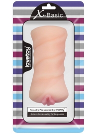 Телесный мастурбатор-вагина X-Basic Pocket Pussy без вибрации - Lovetoy - в Иркутске купить с доставкой