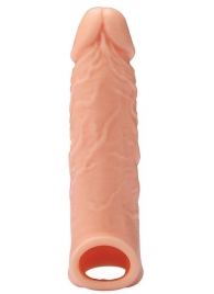 Телесная насадка EXTENDER WITH BALL STRAP 6.5 - 17 см. - Dream Toys - в Иркутске купить с доставкой