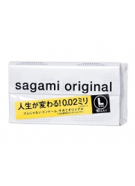 Презервативы Sagami Original 0.02 L-size увеличенного размера - 10 шт. - Sagami - купить с доставкой в Иркутске