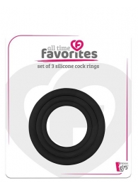 Набор из 3 эрекционных колец SILICONE COCKRINGS - Dream Toys - в Иркутске купить с доставкой