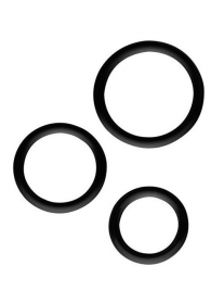Набор из 3 эрекционных колец SILICONE COCKRINGS - Dream Toys - в Иркутске купить с доставкой