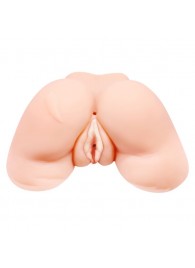 Телесная вибровагина Julie с 2 рабочими отверстиями - Baile - в Иркутске купить с доставкой