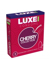 Презервативы с ароматом вишни LUXE Royal Cherry Collection - 3 шт. - Luxe - купить с доставкой в Иркутске