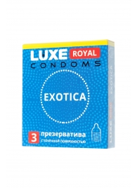 Текстурированные презервативы LUXE Royal Exotica - 3 шт. - Luxe - купить с доставкой в Иркутске