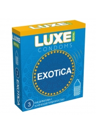 Текстурированные презервативы LUXE Royal Exotica - 3 шт. - Luxe - купить с доставкой в Иркутске