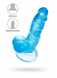 Голубой реалистичный фаллоимитатор Indy - 15,8 см. - A-toys купить с доставкой в интернет-магазине Orgasmix в Иркутске Голубой реалистичный фаллоимитатор Indy - 15,8 см. - A-toys