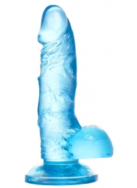 Голубой реалистичный фаллоимитатор Indy - 15,8 см. - A-toys купить с доставкой в интернет-магазине Orgasmix в Иркутске Голубой реалистичный фаллоимитатор Indy - 15,8 см. - A-toys