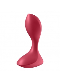 Красный вибромассажёр простаты Satisfyer Backdoor Lover - 14 см. - Satisfyer - в Иркутске купить с доставкой