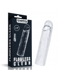 Прозрачная насадка-удлинитель Flawless Clear Penis Sleeve Add 1 - 15,5 см. - Lovetoy - в Иркутске купить с доставкой