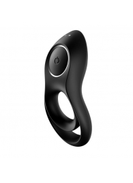 Черное эрекционное виброкольцо Legendary Duo - Satisfyer - в Иркутске купить с доставкой