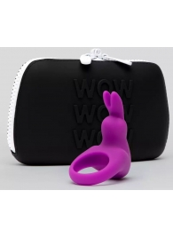 Фиолетовое эрекционное виброкольцо Happy Rabbit Cock Ring Kit - Happy Rabbit - в Иркутске купить с доставкой