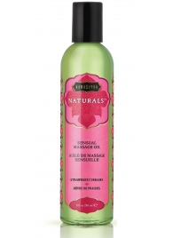 Массажное масло Naturals Strawberry Dreams с ароматом клубники - 236 мл. - Kama Sutra - купить с доставкой в Иркутске