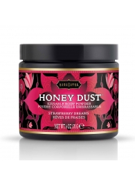 Пудра для тела Honey Dust Body Powder с ароматом клубники - 170 гр. - Kama Sutra - купить с доставкой в Иркутске
