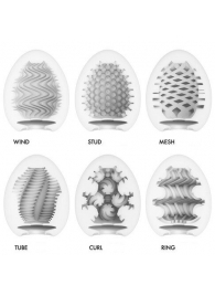 Набор из 6 мастурбаторов Tenga EGG IV с различным рельефом - Tenga - в Иркутске купить с доставкой