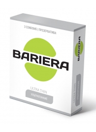 Ультратонкие презервативы Bariera Ultra Thin - 3 шт. - Bariera - купить с доставкой в Иркутске