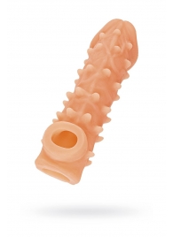 Телесная закрытая насадка с пупырышками Cock Sleeve Size S - 13,8 см. - KOKOS - в Иркутске купить с доставкой