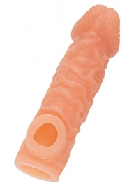 Телесная закрытая насадка с шершавой головкой Cock Sleeve Size S - 13,8 см. - KOKOS - в Иркутске купить с доставкой